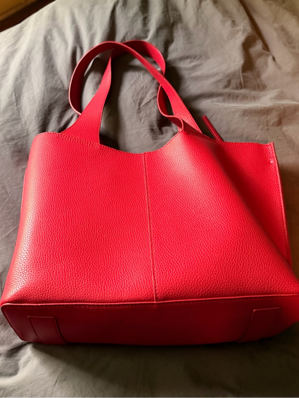 HOBO Red Pebbled Leather Vida Tote